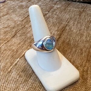 Hi West Silver Australian Boulder Opal Size 8.5 - Sterling Silver